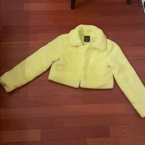 Neon green jacket